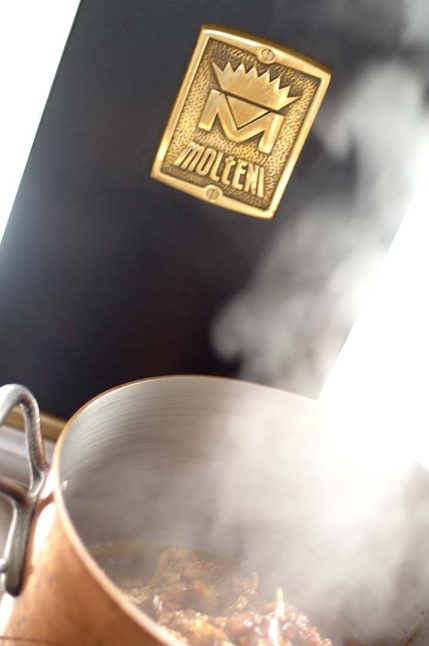 Food Fotograf I love my Molteni Glühplattenherd