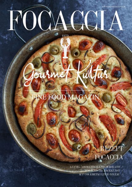 Focaccia mit Garten-Gemüse Luftig, aromatisch und dekorativ – italienische Backkunst auf Gourmetkultur-Niveau Gourmetkultur Fine Food Magazin